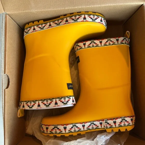 Pendleton Tucson Kids Yellow Patterned Boots - Picture 4 of 7